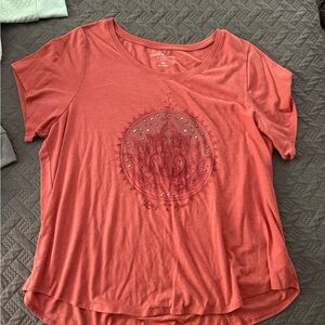 Lucky Brand Women's Graphic Coral Tee